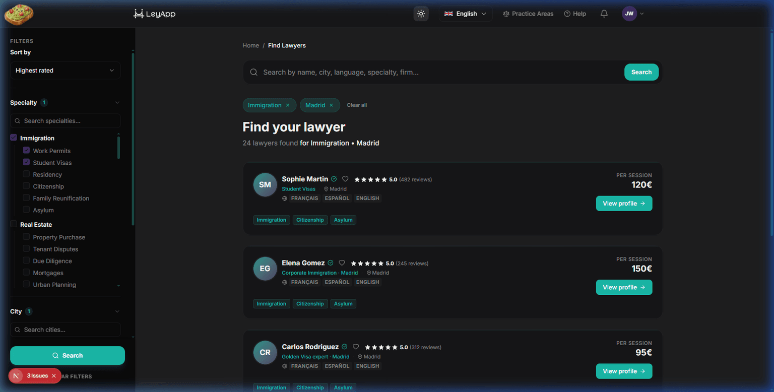 Search results screenshot