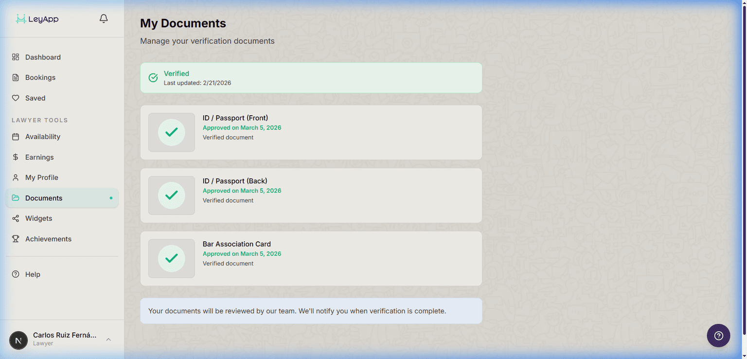 Verified badge screenshot